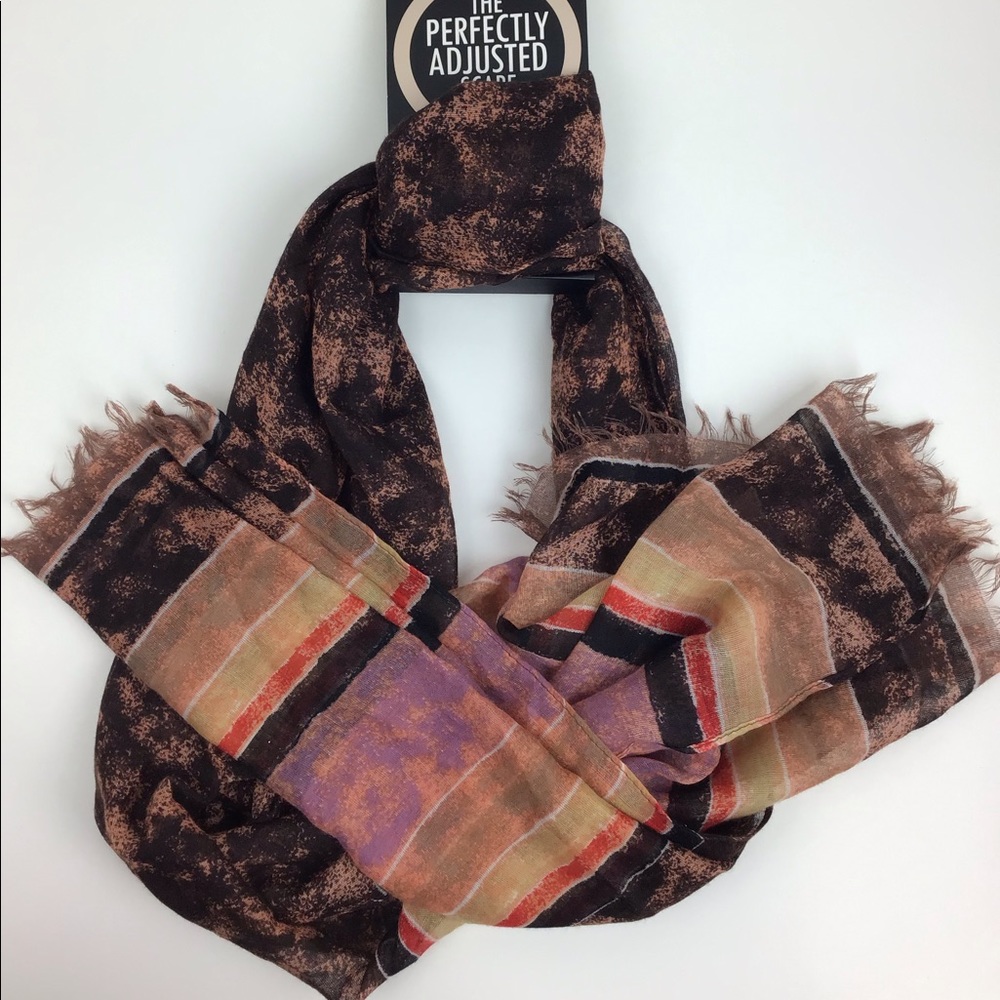 D&Y The Perfectly Adjusted Scarf -Brown Women’s